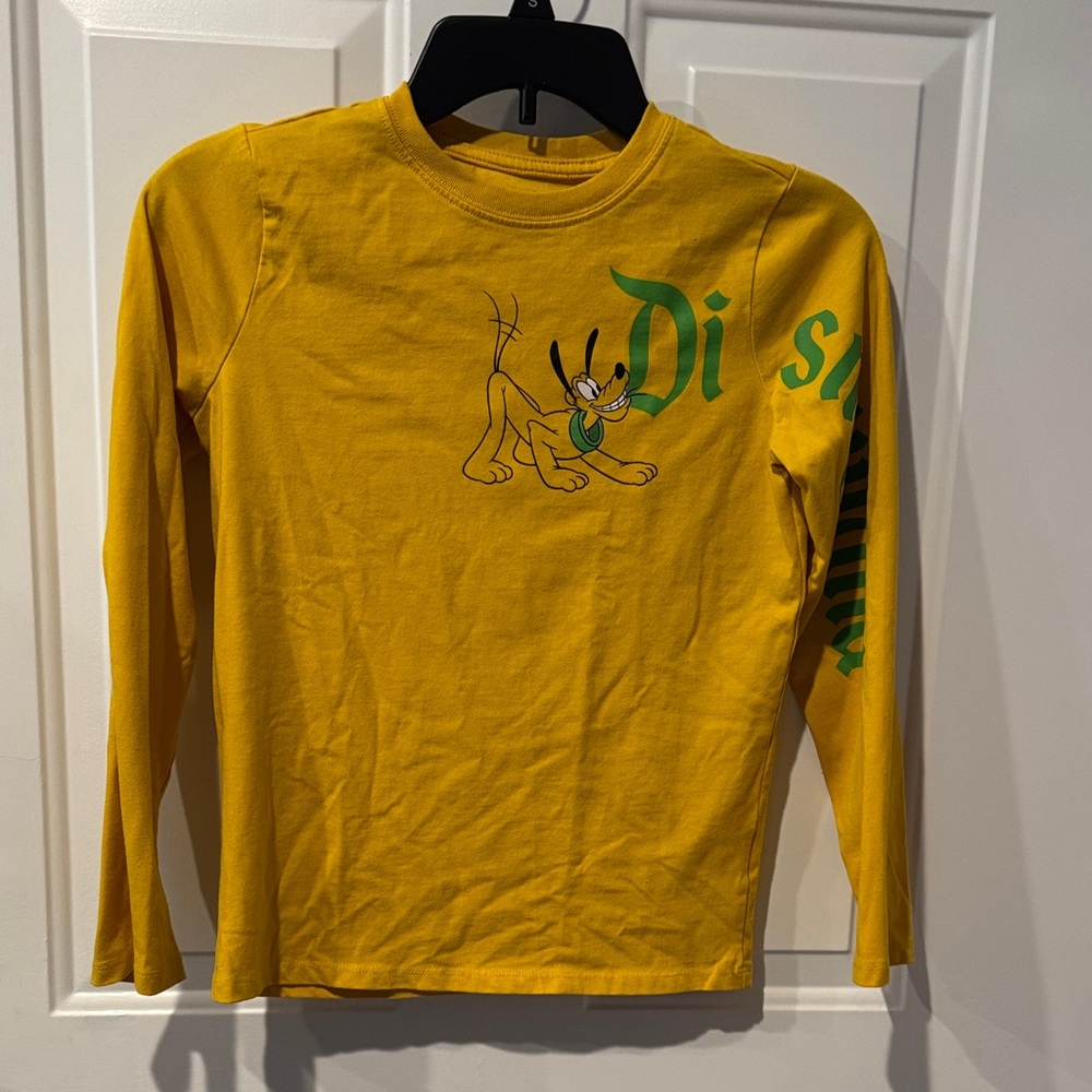 Disney Yellow Pluto Long Sleeve Tee~Youth 11/12